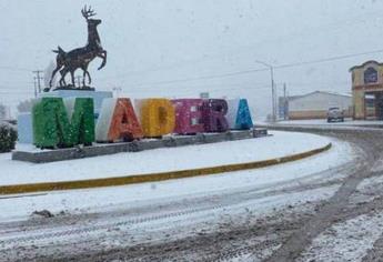 Así luce la nieve en Madera, Chihuahua, uno de los lugares más fríos de México | VIDEO