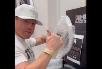 Saúl Canelo Álvarez presume su consola personalizada del videojuego Call of Duty | VIDEO