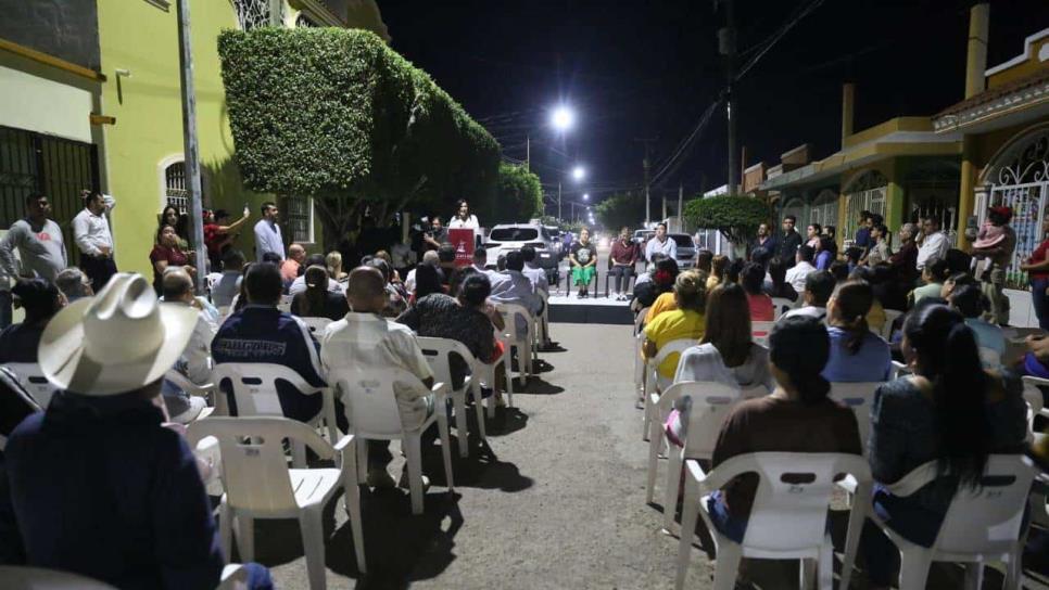 Instalan 175 lámparas LED en el fraccionamiento Villa Verde de Mazatlán.