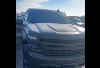 Camioneta clonada del Ejército Mexicano aparece en subasta en el estado de Texas | VIDEO