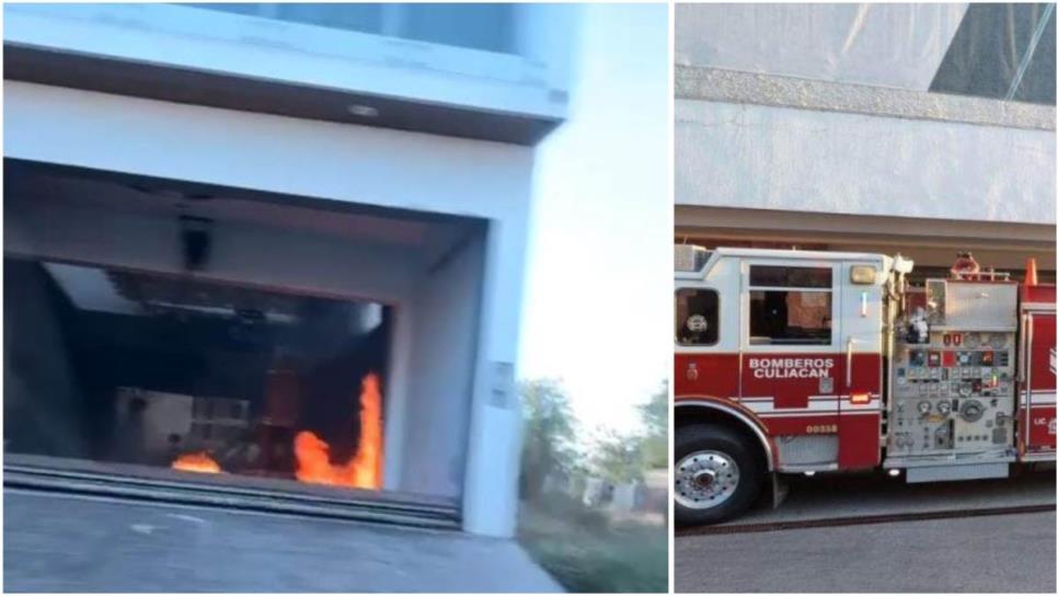 Sujetos desconocidos le prenden fuego a una casa en la colonia Camino Real en Culiacán