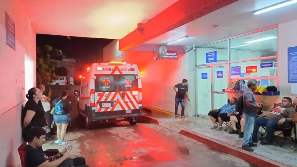 Llega un herido de bala a un hospital de Culiacán