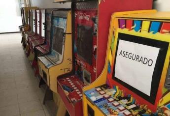 Catean 9 minicasinos y aseguran 36 maquinitas, en Culiacán