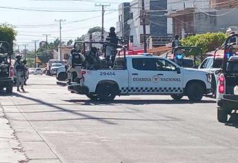 Operativo de Guardia Nacional en la Guadalupe Victoria arroja dos presuntos detenidos en Culiacán