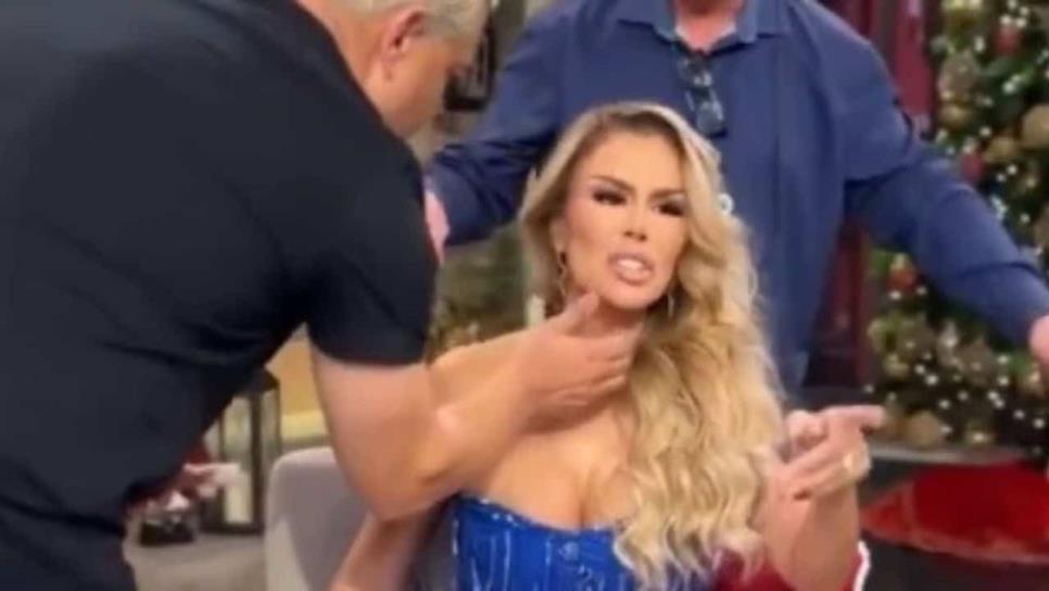 Ninel Conde se le cae el café por culpa de su maquillista, ¿Cómo reaccionó?