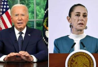 Joe Biden agradece a Claudia Sheinbaum por el decomiso histórico de fentanilo en Sinaloa