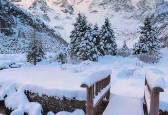 Este pueblo colonial cerca de Sinaloa se cubre de nieve y es un hermoso espectáculo