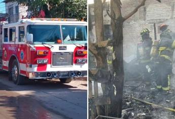 Dos incendios en Mazatlán; bomberos sofocan el fuego en la Flores Magón y en la Renato Vega