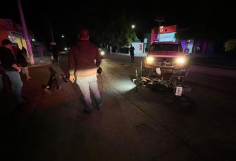 Tres motociclistas lesionados en accidentes en Los Mochis por no respetar sus altos