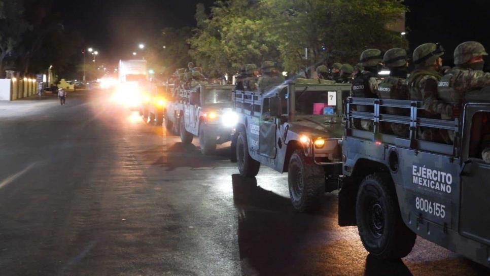 Tras balacera en Tecuyo, Elota, militares aseguran a un civil, vehículos, armas largas y cartuchos