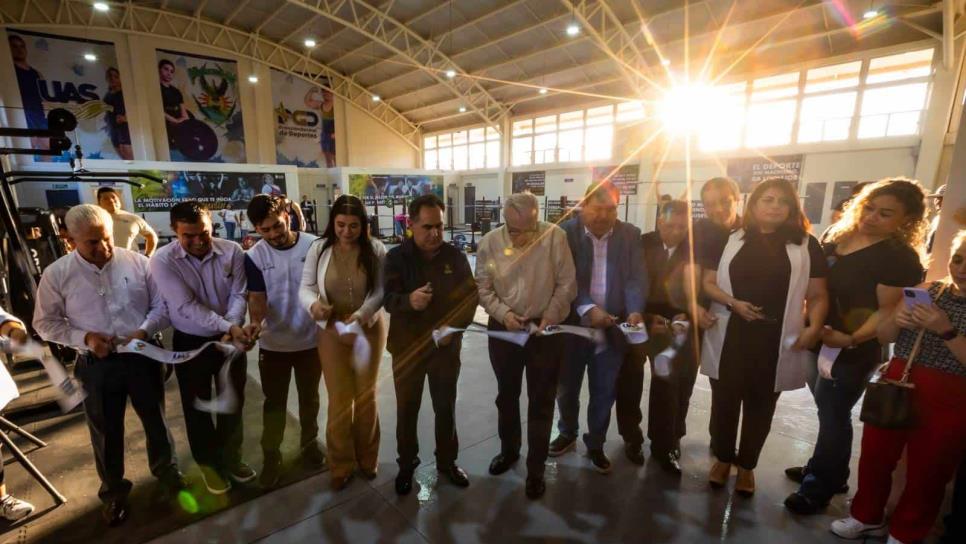 Rocha Moya y Madueña Molina inauguran gimnasio de halterofilia de la UAS