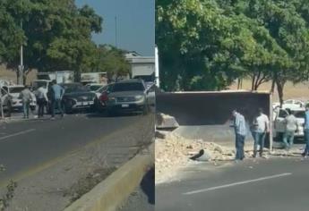 Chofer de góndola se queda sin frenos y choca varios vehículos frente a La Primavera en Culiacán