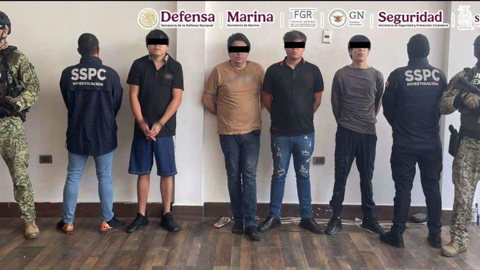 ¡Trabajaban para el 27 o La Perris! Identifican a los 4 detenidos en Las Quintas, Culiacán