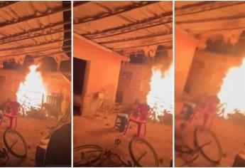 Por pirotecnia, se incendia vivienda en El Carrizo, Ahome