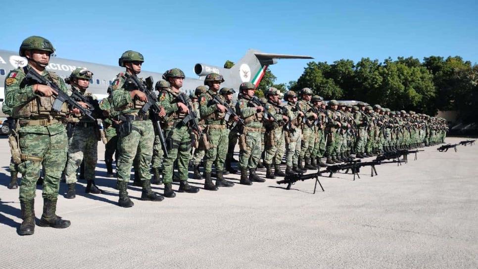 Arriban a Culiacán 200 elementos élite de Fuerzas Especiales para reforzar la seguridad