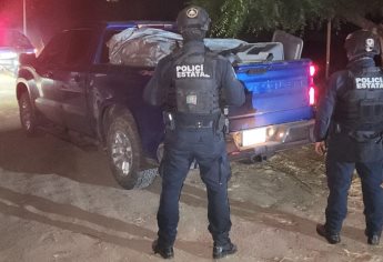 Grupo Élite de la Policía Estatal recupera camioneta robada en Mocorito