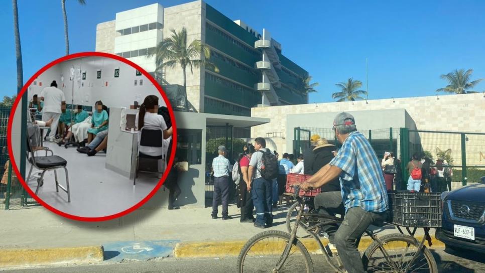 Pacientes del IMSS Mazatlán duermen en el suelo: denuncian condiciones indignas