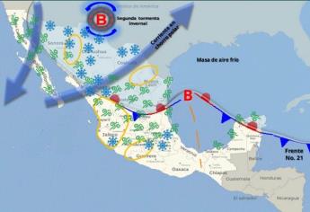 Pronostican heladas para Sinaloa con temperaturas de -15 a -10 °C