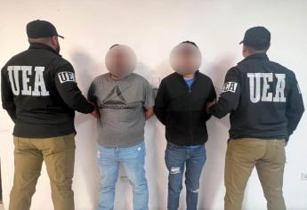 UEA detiene en Culiacán a dos hombres vinculados al secuestro de una mujer en colonia Nueva Galicia