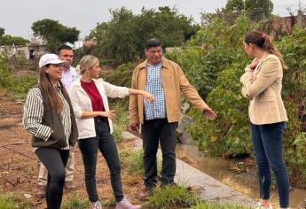 Estrella Palacios supervisa limpieza y desazolve de canales pluviales en Mazatlán, un programa permanente del puerto 