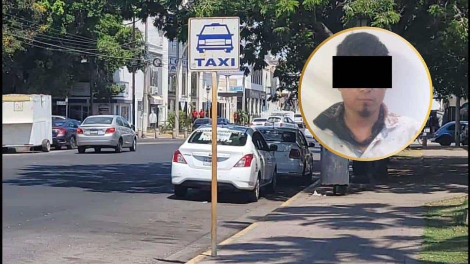 Detienen a hombre tras amenazar y asaltar a un taxista en Los Mochis