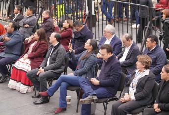 Rocha Moya asiste al informe de los 100 días de Claudia Sheinbaum en Ciudad de México