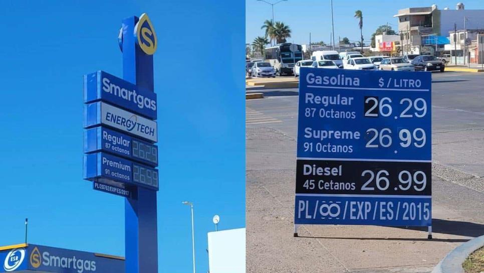 Los Mochis se mantiene por encima del promedio nacional en el precio de la gasolina