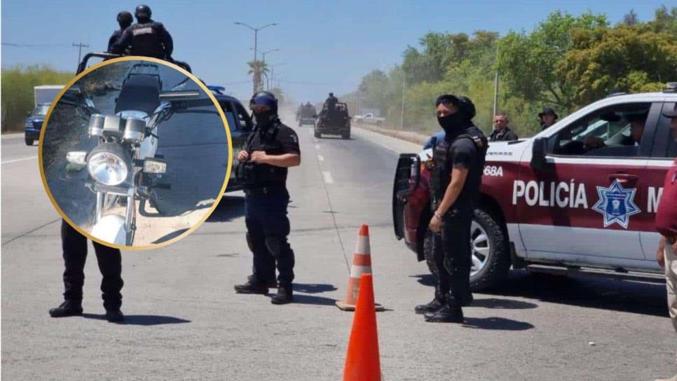 Policías de Culiacán recuperan motocicleta reportada como robada; hay un detenido