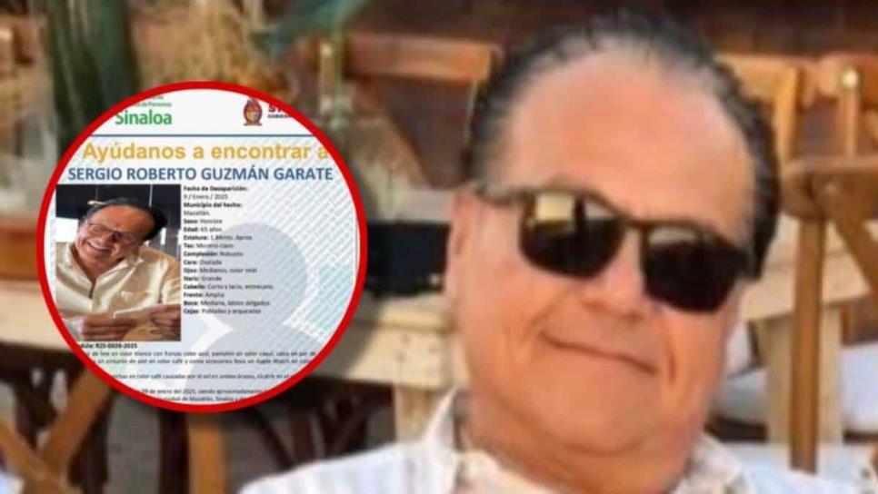 ¿Quién es Sergio Roberto Guzmán Gárate? Empresario desaparecido en Mazatlán