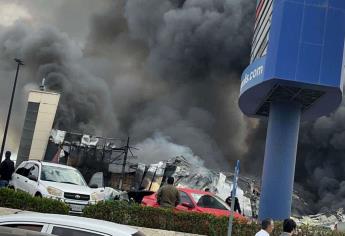 Incendio en negocio de trampolines pudo generarse por trabajos de soldadura