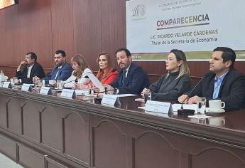 Secretario de Economía destaca inversión extranjera de mil 600 millones de dólares en comparecencia ante diputados