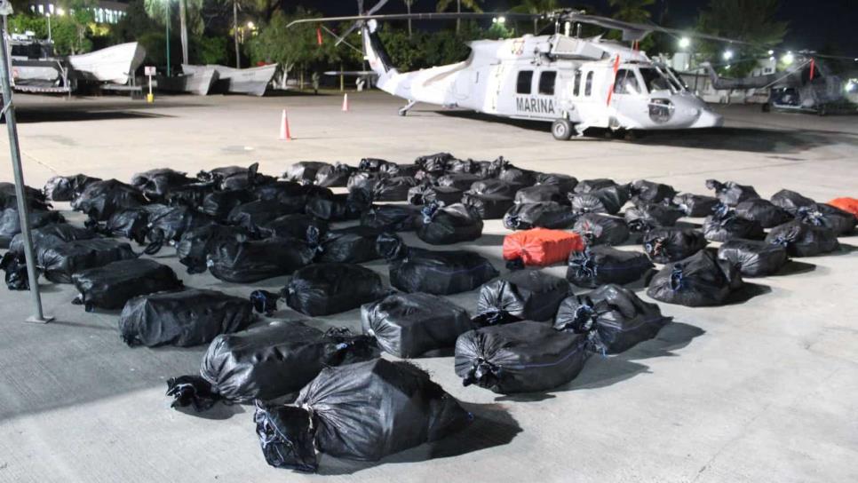 Detiene Marina a 9 personas que transportaban más de 2 toneladas de cocaina vía marítima