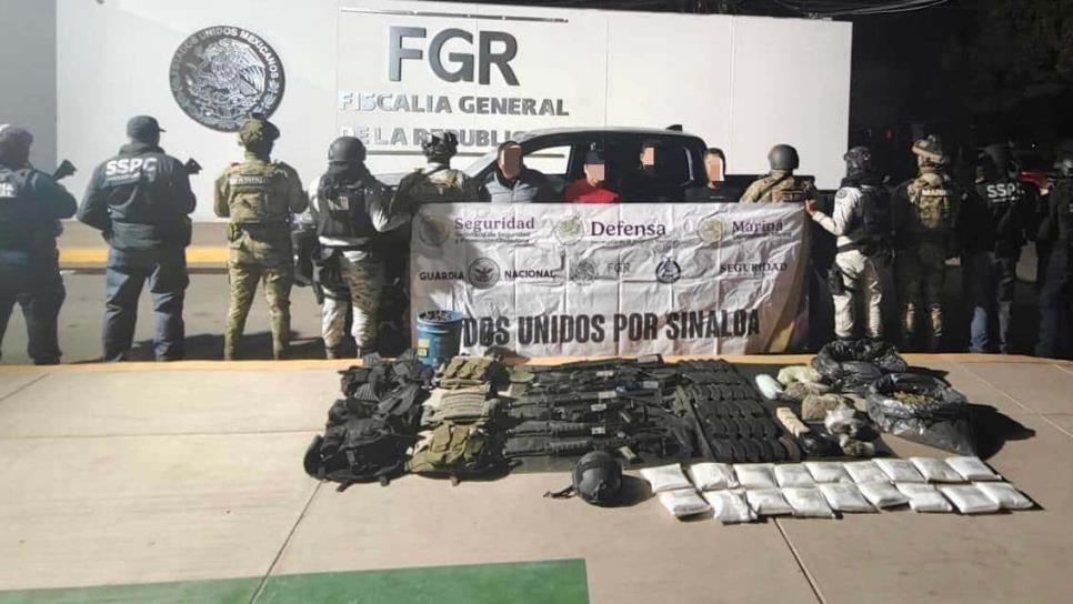 Cuatro personas son detenidas tras un enfrentamiento con militares  en Estación Obispo, en Culiacán