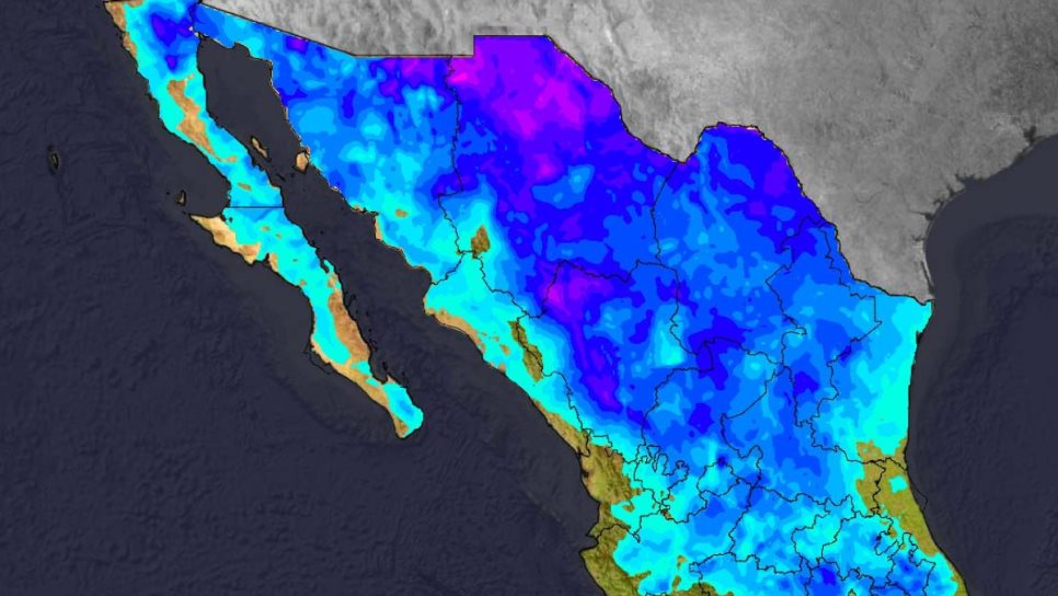 Se espera ambiente gélido en sierras de Sonora, Chihuahua y Durango
