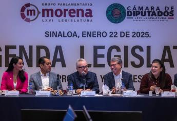 Diputados federales de Morena reiteran su respaldo al gobernador Rubén Rocha Moya