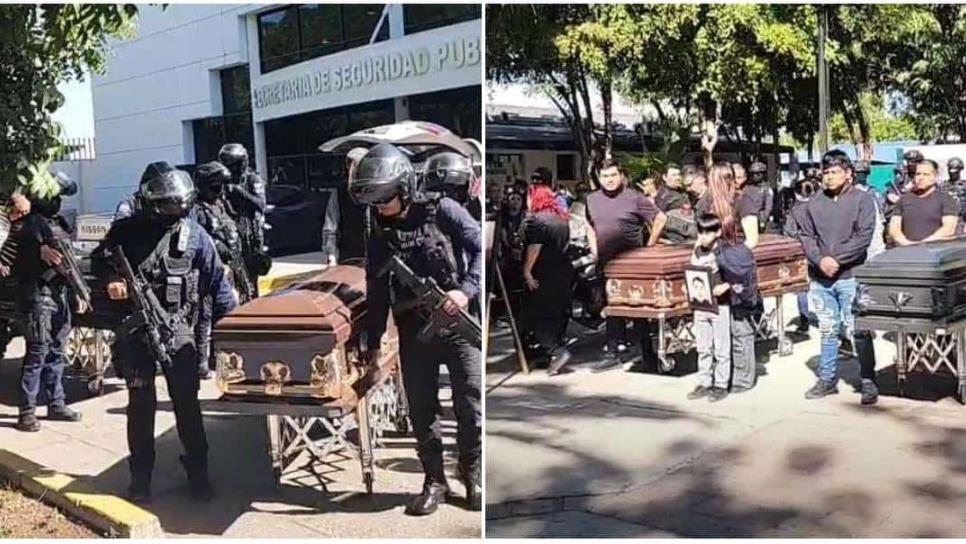 Policía Municipal realiza homenaje a Isidro y Jasiel, elementos abatidos en el Parque Culiacán 87