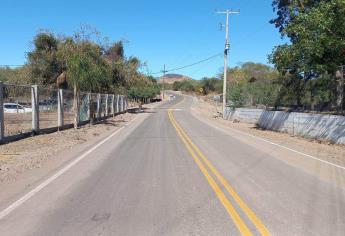 Rocha Moya inaugura carretera La Guasima - Cienega de Los Lara, en Badiraguato