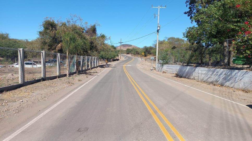 Rocha Moya inaugura carretera La Guasima - Cienega de Los Lara, en Badiraguato