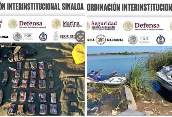 Grupo Interinstitucional asegura campamento con droga y artefactos explosivos improvisados