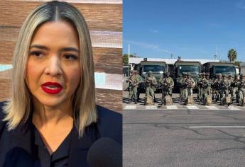 Llegarán 300 militares a reforzar la seguridad en carreteras de Mazatlán: Estrella Palacios