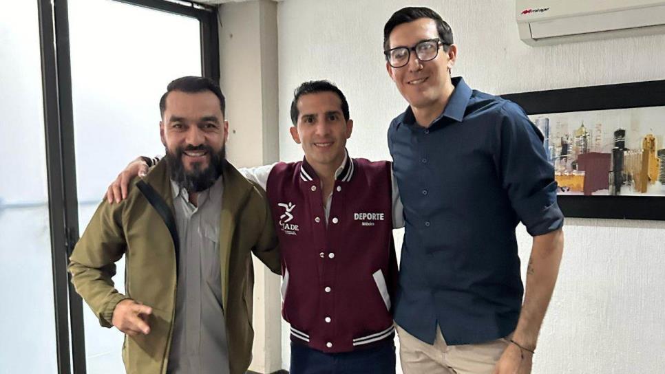 Director del IMDEC se reúne con Romel Pacheco para beneficio del deporte de Culiacán