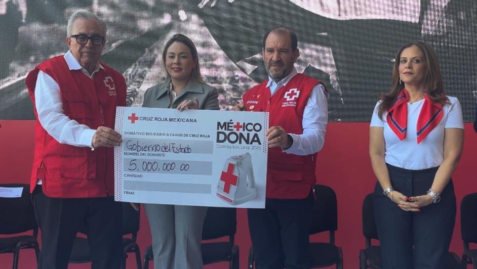 Gobierno del Estado de Sinaloa donará 5 millones de pesos y 10 nuevas ambulancias a Cruz Roja