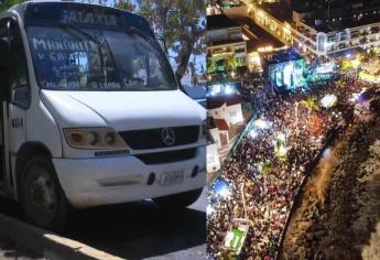 Carnaval de Mazatlán 2025: ¿Cuánto cobrarán los camiones en la madrugada?