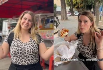 Influencer alemana prueba la popular torta alemana en CDMX y así fue su reacción | VIDEO