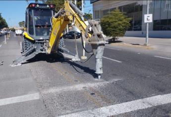 Inician construcción de camellón en bulevar Rosendo G. Castro en Los Mochis