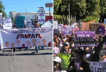 ¡Tocan a una y nos tocan a todas! Cientos de mujeres marchan en Culiacán por el Día de la Mujer 2025