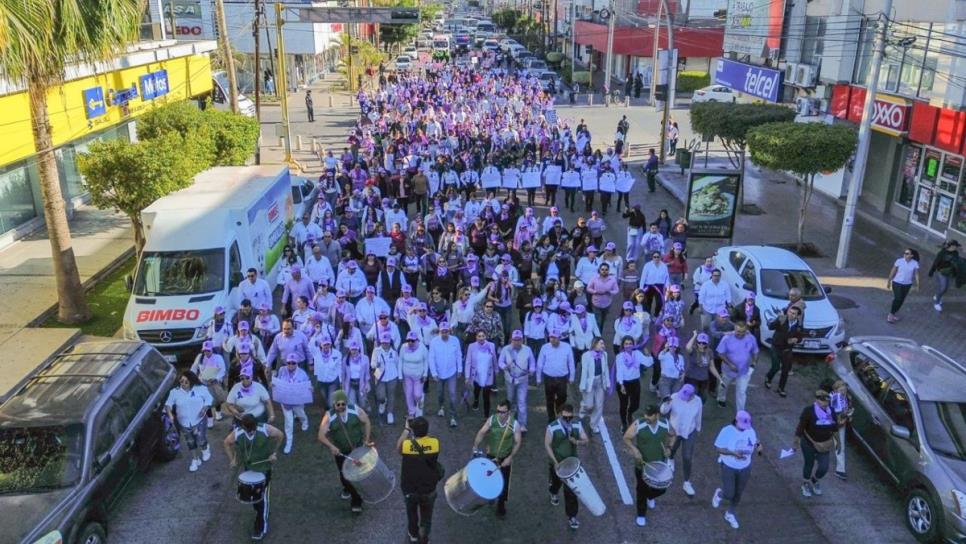 Con marcha pacífica Ahome conmemora el Día Internacional de la Mujer 2025