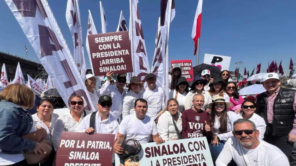 “Ahome, Sinaloa y México, está con Claudia Sheinbaum”: Gerardo Vargas asiste al zócalo en CDMX