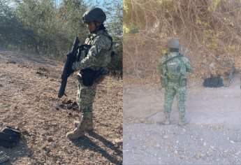 Militares aseguran camioneta blindada con armamento y una motocicleta robada en Concordia