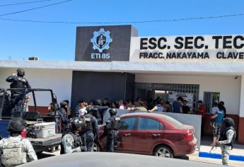 Estudiante con arma de juguete causa movilización policial en secundaria de Barrancos, Culiacán